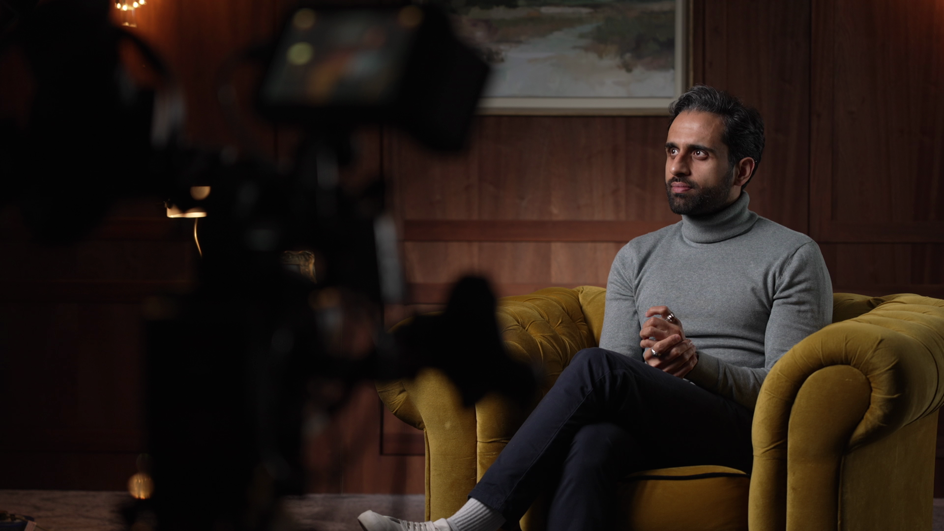 Karan Kashyap on set